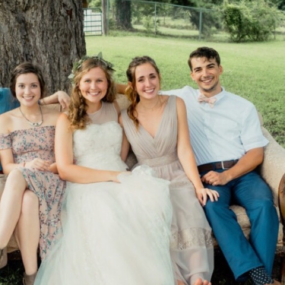 David’s Bridal Gold Bridesmaid Formal Dress - Picture 7 of 8